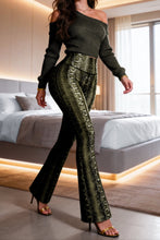 Cargar imagen en el visor de la galería, Bota Campana Verde Phyton - NUEVO | Leggin Anti-Celulitis, Anti-Fluidos Con Cintura Alta &amp; Horma Ideal Leggins RBJ Leggins 
