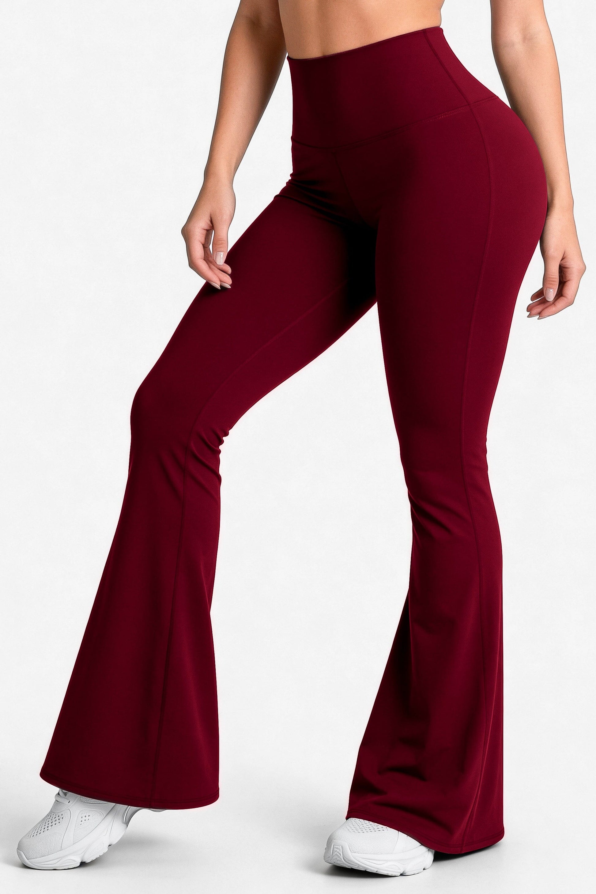 Bota Campana Vino Oscuro Mate | Leggin Anti-Celulitis, Anti-Fluidos Con Cintura Alta & Horma Ideal Leggins RBJ Leggins 