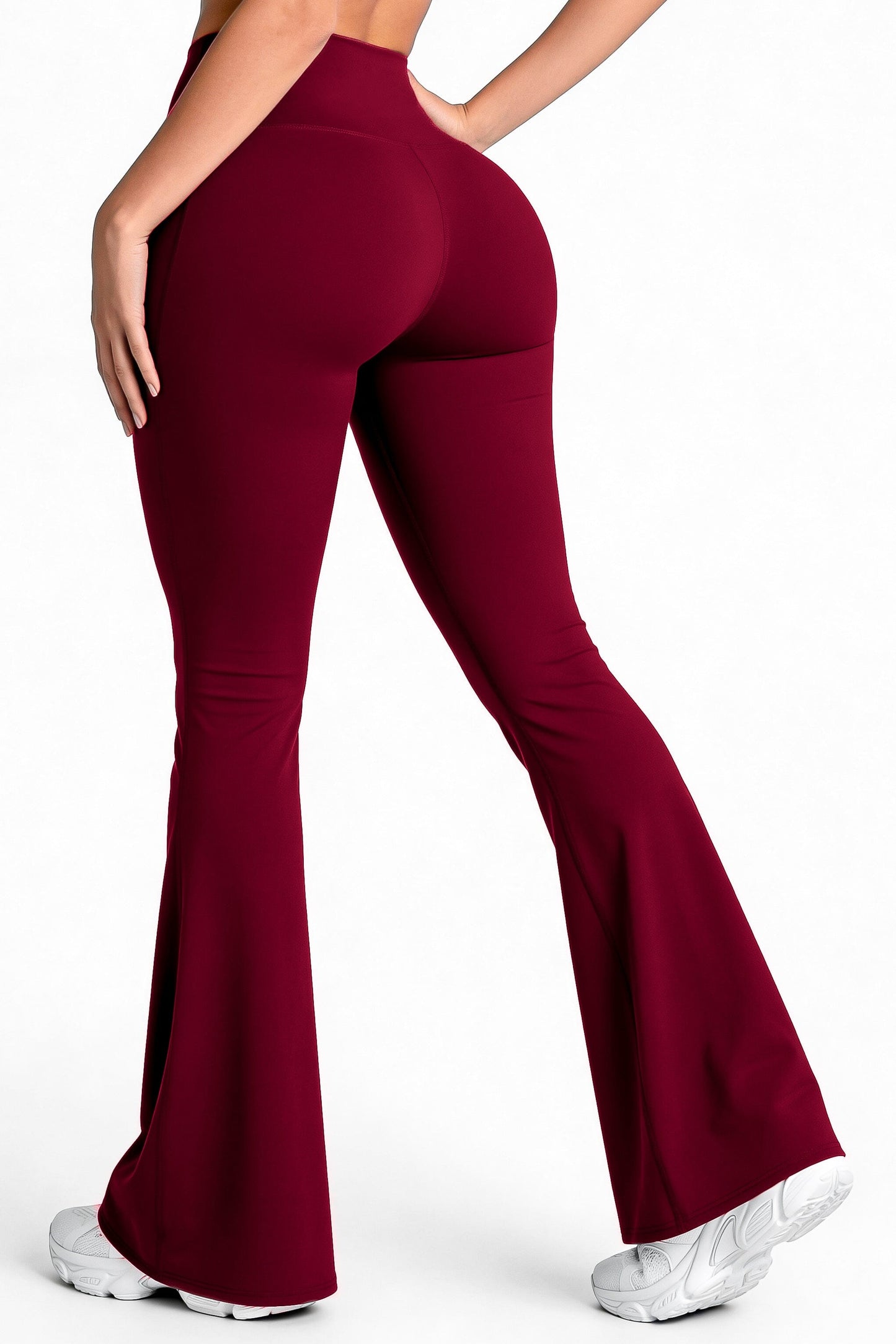 Bota Campana Vino Oscuro Mate | Leggin Anti-Celulitis, Anti-Fluidos Con Cintura Alta & Horma Ideal Leggins RBJ Leggins 