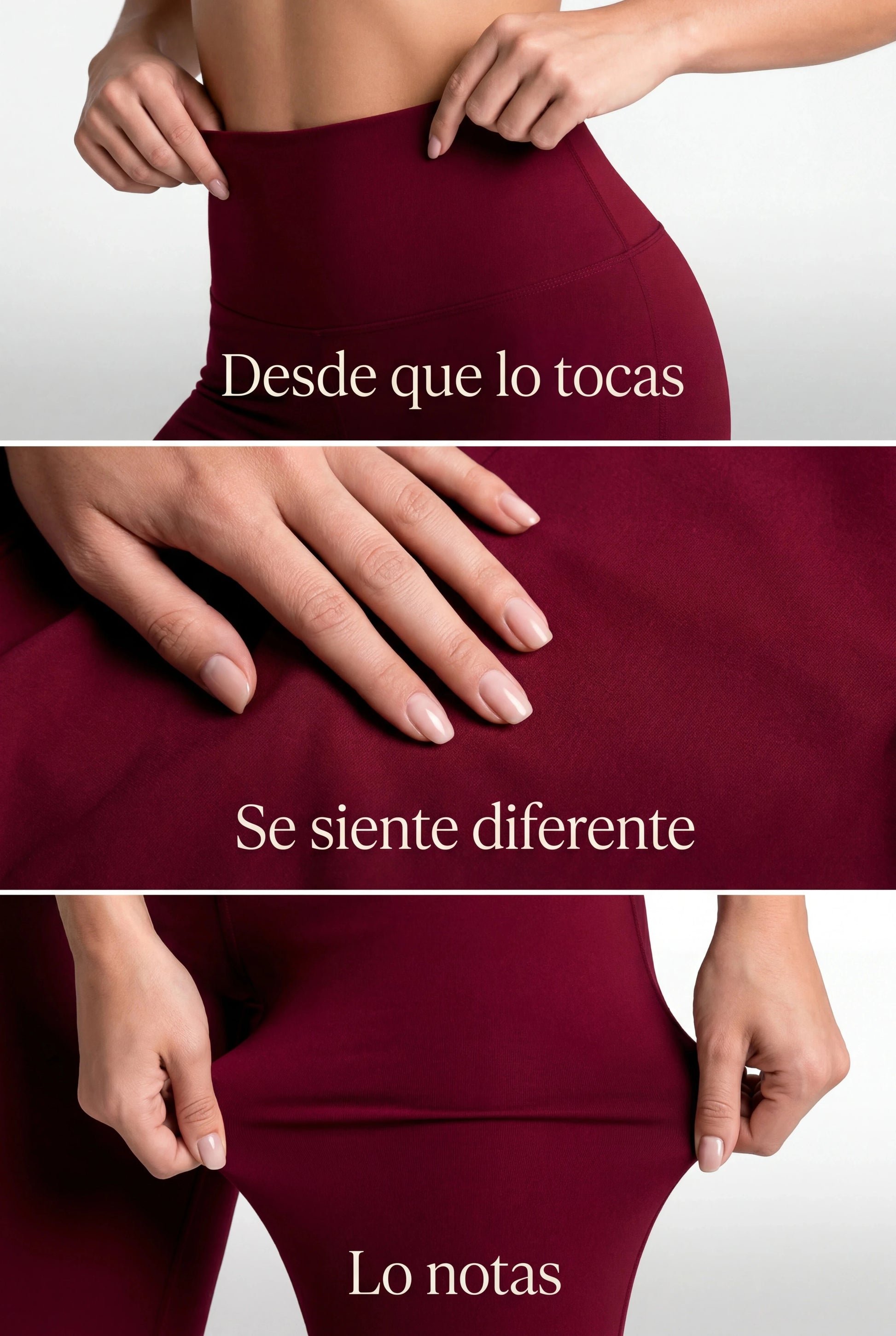 Bota Campana Vino Oscuro Mate | Leggin Anti-Celulitis, Anti-Fluidos Con Cintura Alta & Horma Ideal Leggins RBJ Leggins 