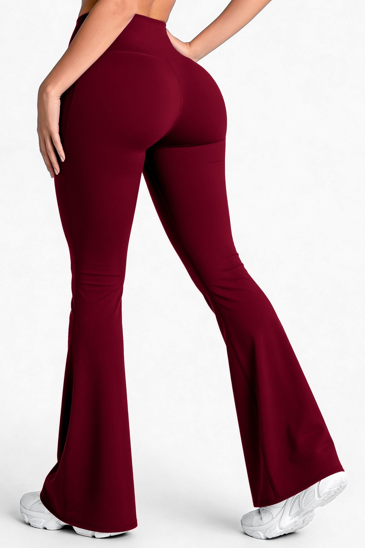 Bota Campana Vino Oscuro Mate | Leggin Anti-Celulitis, Anti-Fluidos Con Cintura Alta & Horma Ideal Leggins RBJ Leggins 