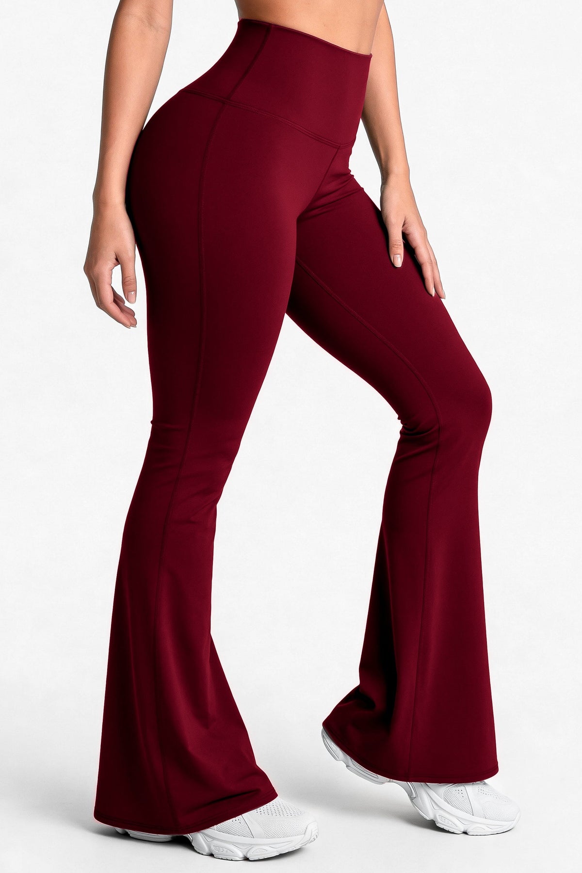 Bota Campana Vino Oscuro Mate | Leggin Anti-Celulitis, Anti-Fluidos Con Cintura Alta & Horma Ideal Leggins RBJ Leggins 