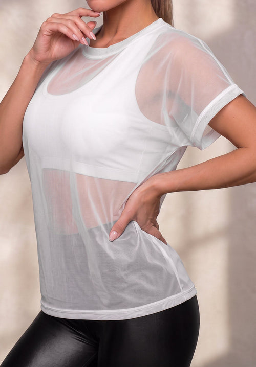 Camiseta Berlín Blanca | Diseño Oversize | Calidad Premium RBJ Leggins 
