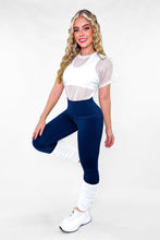 Cargar imagen en el visor de la galería, Combo Mate Royal • 7 Piezas | 4 Leggins Premium Unicolor Mate + Top Grecia, Camiseta Berlín &amp; Medias Blancas GRATIS RBJ Leggins 
