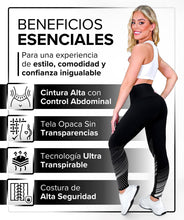 Cargar imagen en el visor de la galería, Combo Ultra Black • 5 Piezas | Leggins Negro Mármol + Negro Galaxy + Royal Black + Top Grecia Blanco (Gratis) + Camiseta Berlín Blanca (Gratis) RBJ Leggins 
