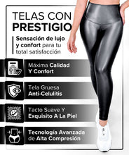 Cargar imagen en el visor de la galería, Conjunto Elite Gris Legacy • Tres Piezas | Leggins Gris Legacy (Efecto Cuero) + Camiseta Rubí Blanca + Medias Ultra Sport Blancas Leggins RBJ Leggins 
