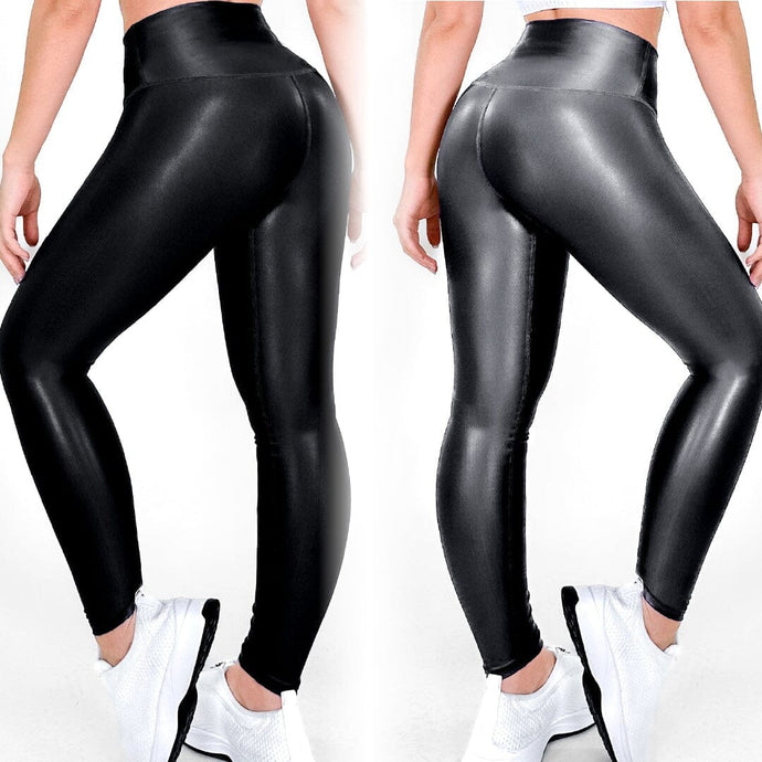 DUO PACK EFECTO CUERO (Negro Universe + Gris Oscuro (22agosto) RBJ Leggins 