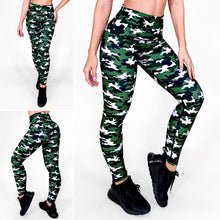 Cargar imagen en el visor de la galería, Green Army - NUEVO | Leggin Anti-Celulitis, Anti-Fluidos Con Cintura Alta &amp; Horma Ideal Leggins RBJ Leggins 
