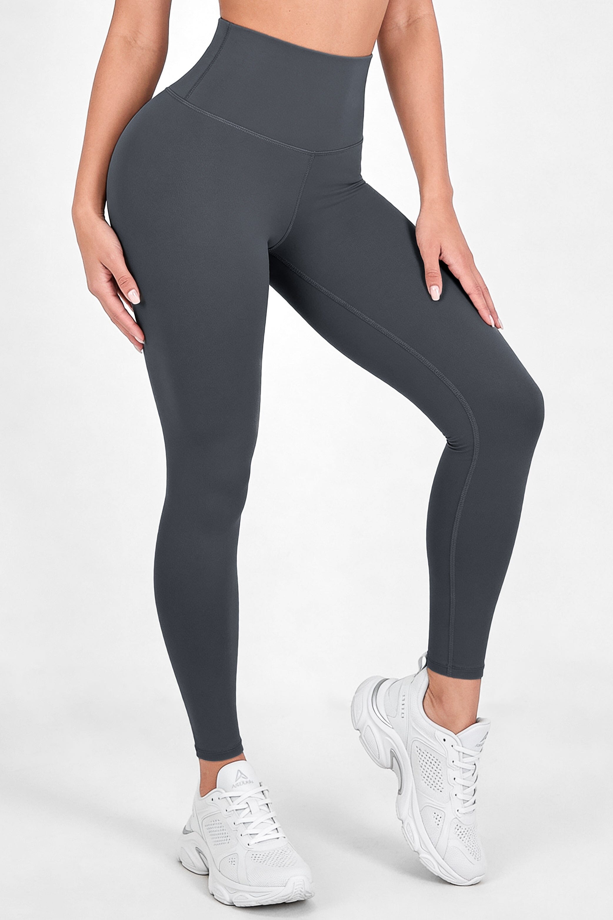 Gris Oscuro Mate | Leggin Anti-Celulitis, Anti-Fluidos Con Cintura Alta & Horma Ideal Leggins RBJ Leggins 