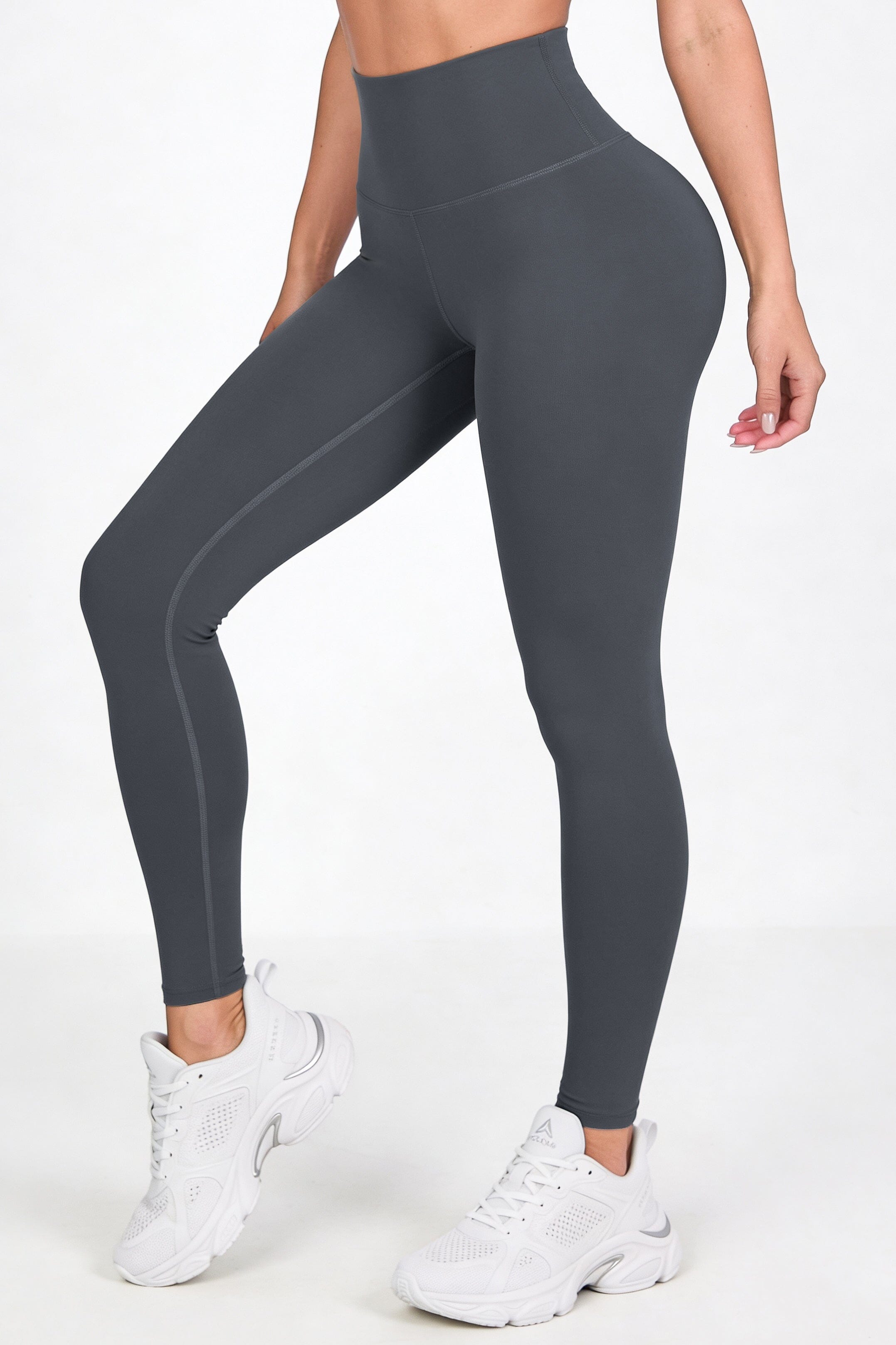Gris Oscuro Mate | Leggin Anti-Celulitis, Anti-Fluidos Con Cintura Alta & Horma Ideal Leggins RBJ Leggins 