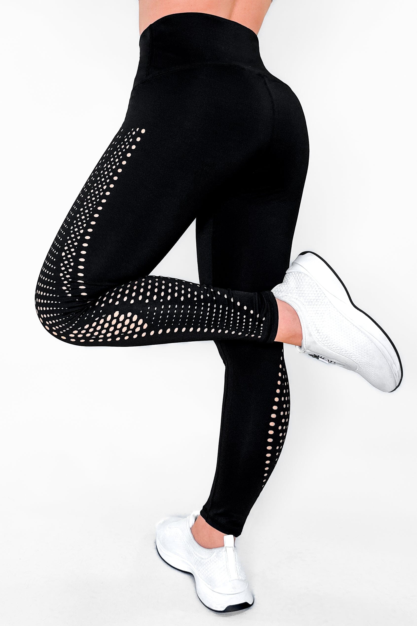 Luxury Black - NUEVO | Leggin Anti-Celulitis, Anti-Fluidos Con Cintura Alta & Horma Ideal (Diseño Con Corte Laser) Leggins RBJ Leggins 