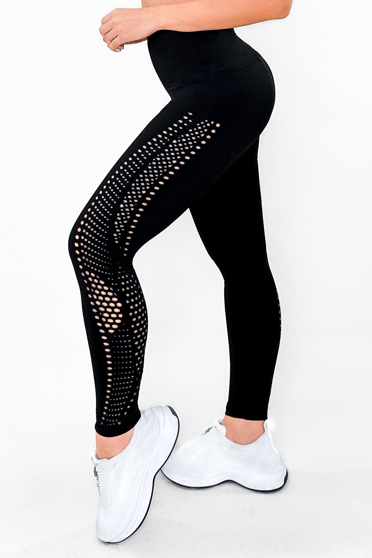 Luxury Black - NUEVO | Leggin Anti-Celulitis, Anti-Fluidos Con Cintura Alta & Horma Ideal (Diseño Con Corte Laser) Leggins RBJ Leggins 