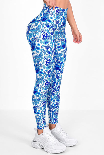 Mistic Blue | NUEVO - Leggin Anti-Celulitis, Anti-Fluidos Con Cintura Alta & Horma Ideal Leggins RBJ Leggins 