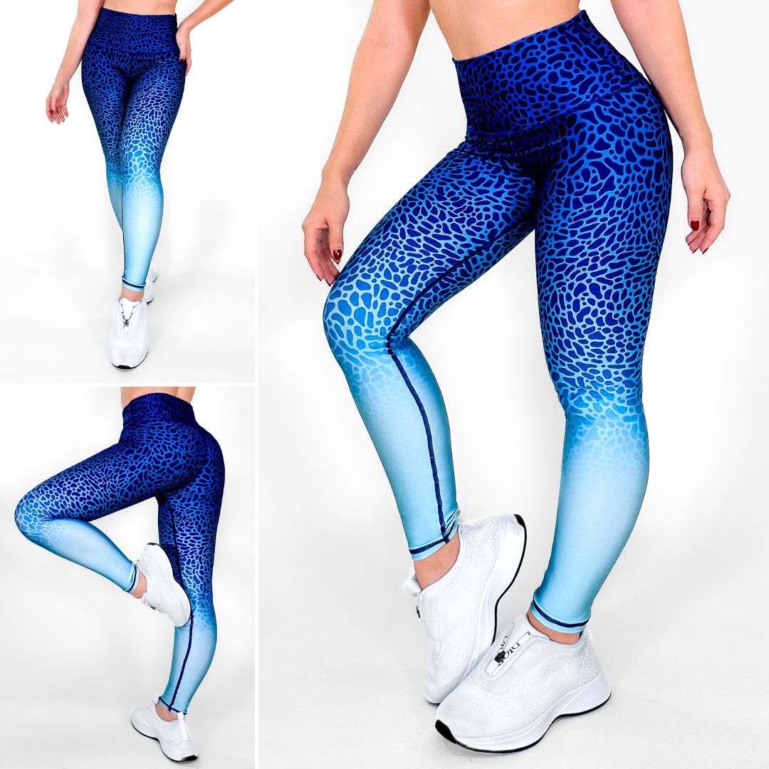 Nautical Waves | Leggin Anti-Celulitis, Anti-Fluidos Con Cintura Alta & Horma Ideal Leggins RBJ Leggins 