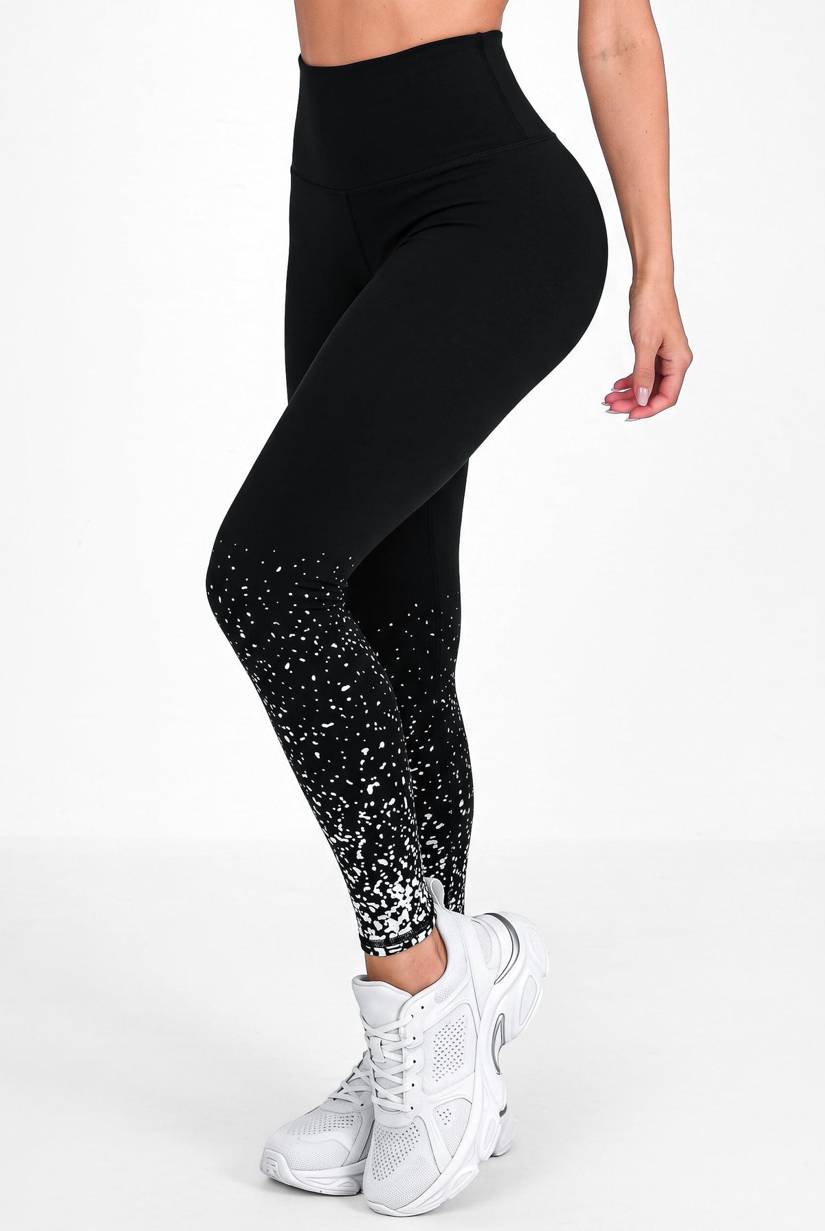 Negro Galaxy | Leggin Anti-Celulitis, Anti-Fluidos Con Cintura Alta & Horma Ideal Leggins RBJ Leggins 