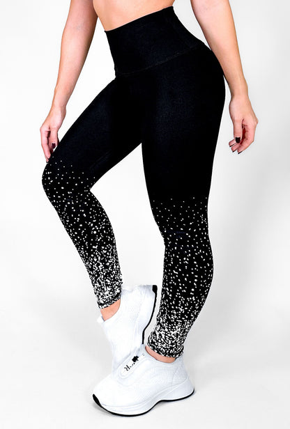 Negro Galaxy | Leggin Anti-Celulitis, Anti-Fluidos Con Cintura Alta & Horma Ideal Leggins RBJ Leggins 