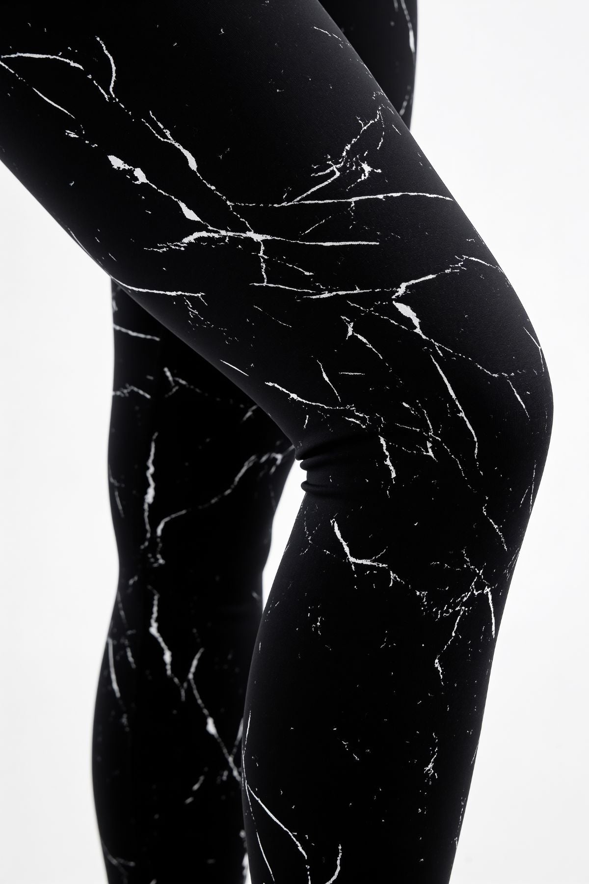 Negro Mármol | Leggin Anti-Celulitis, Anti-Fluidos Con Cintura Alta & Horma Ideal Leggins RBJ Leggins 