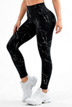 Cargar imagen en el visor de la galería, Negro Mármol | Leggin Anti-Celulitis, Anti-Fluidos Con Cintura Alta &amp; Horma Ideal Leggins RBJ Leggins 
