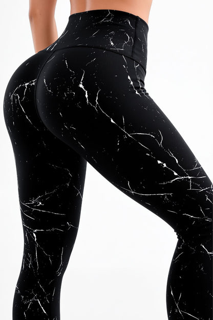 Negro Mármol | Leggin Anti-Celulitis, Anti-Fluidos Con Cintura Alta & Horma Ideal Leggins RBJ Leggins 