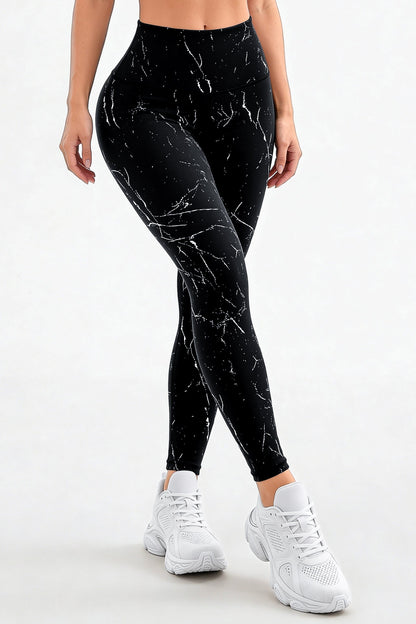 Negro Mármol | Leggin Anti-Celulitis, Anti-Fluidos Con Cintura Alta & Horma Ideal Leggins RBJ Leggins 