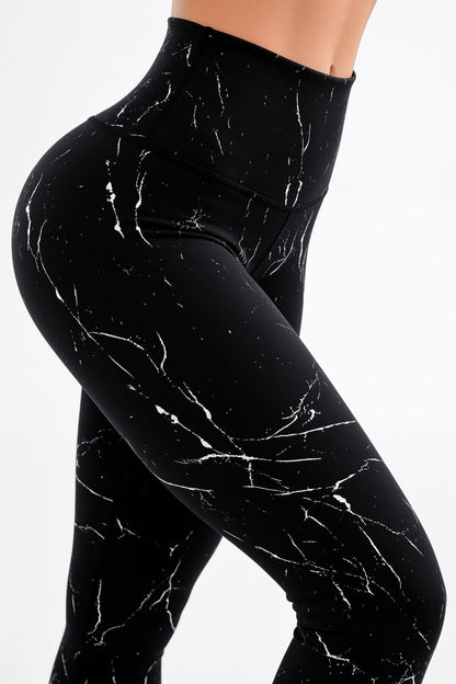 Negro Mármol | Leggin Anti-Celulitis, Anti-Fluidos Con Cintura Alta & Horma Ideal Leggins RBJ Leggins 