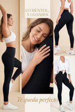 Cargar imagen en el visor de la galería, Negro Mate | Leggin Anti-Celulitis, Anti-Fluidos Con Cintura Alta &amp; Horma Ideal Leggins RBJ Leggins 
