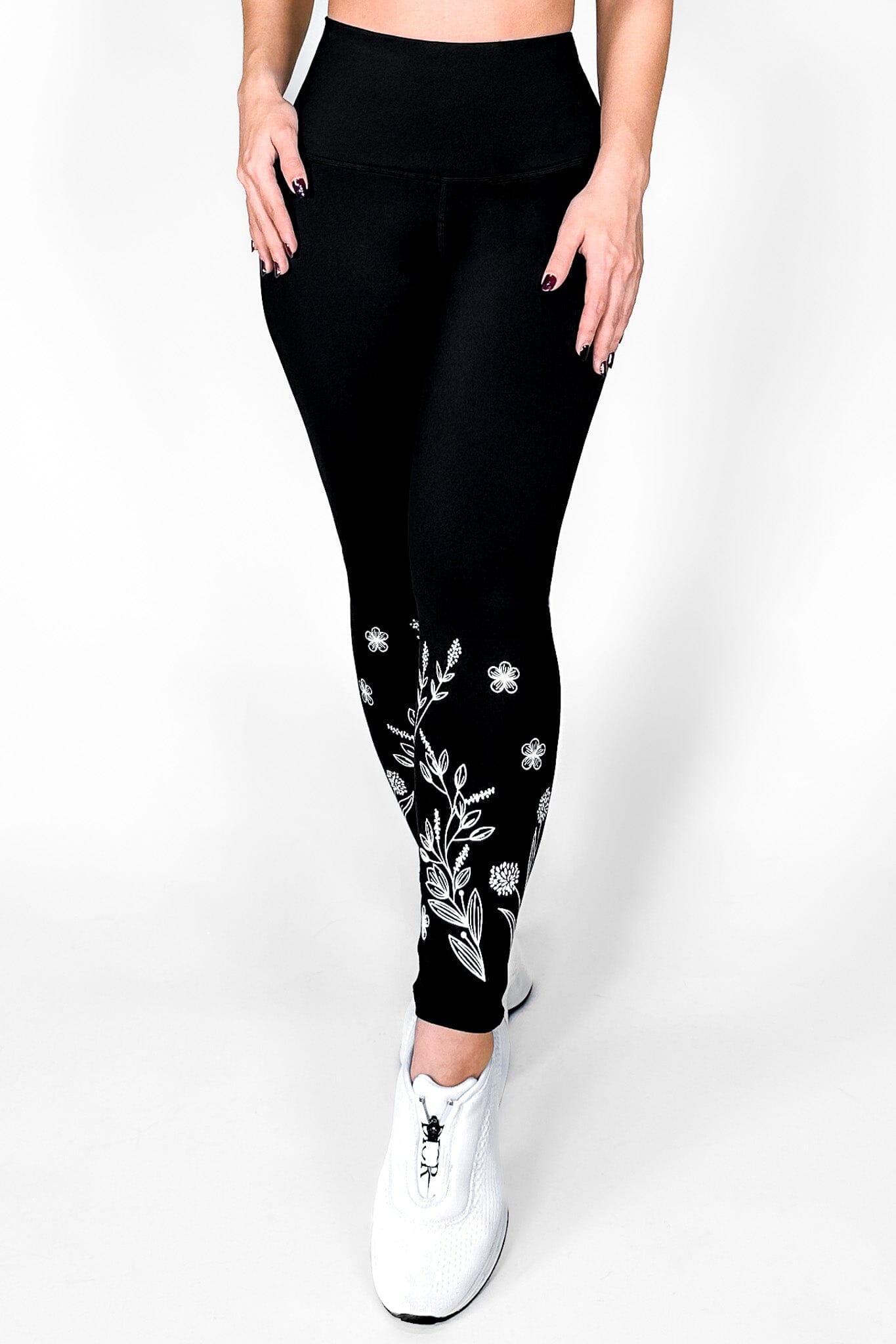Noche Floral - NUEVO | Leggin Anti-Celulitis, Anti-Fluidos Con Cintura Alta & Horma Ideal Leggins RBJ Leggins 
