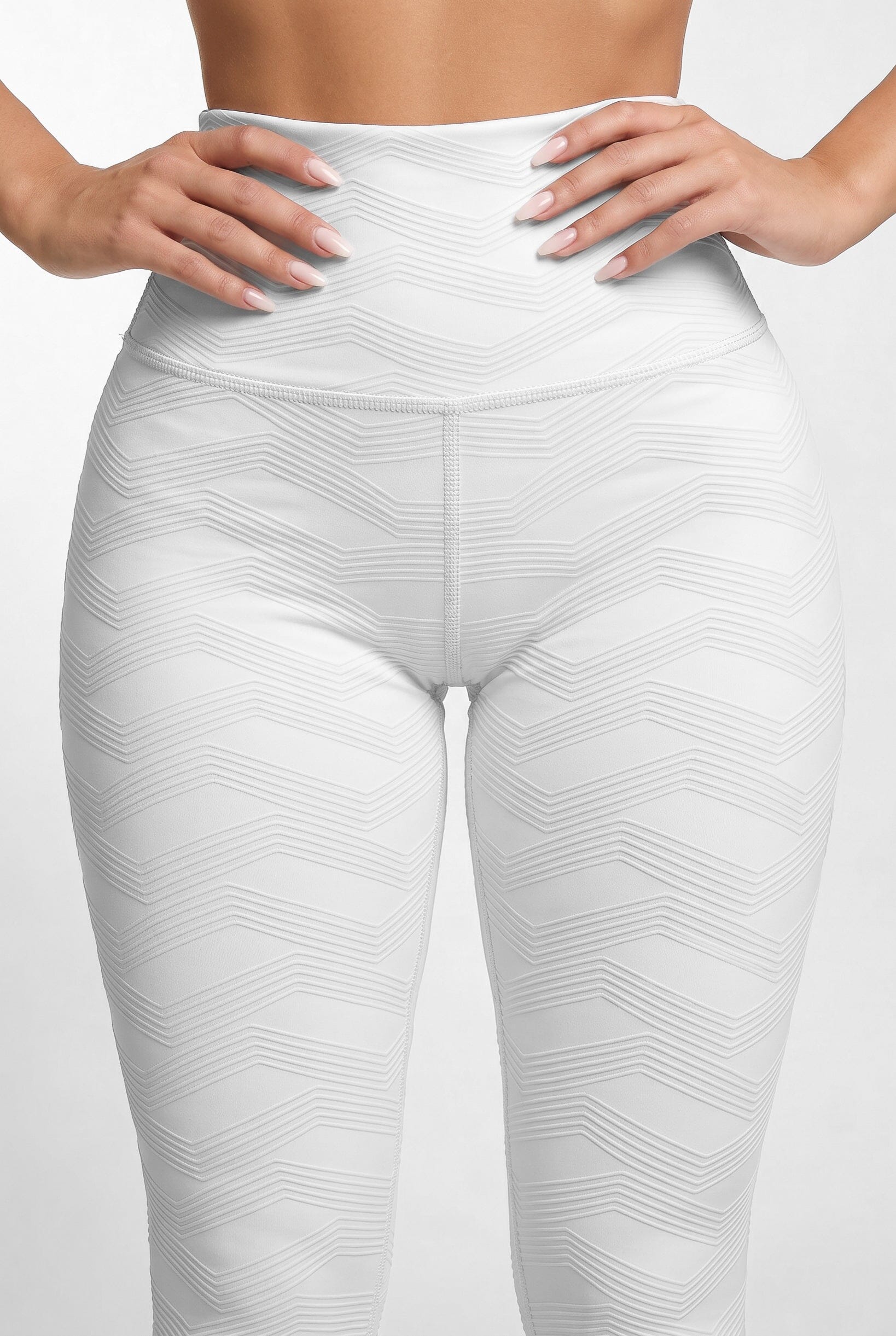Perla Blanca - NUEVO | Leggin Texturizado Anti-Celulitis, Anti-Fluidos Con Cintura Alta & Horma Ideal Leggins RBJ Leggins 