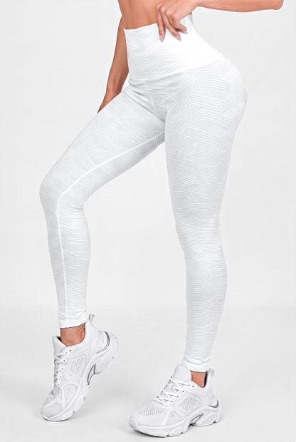 Perla Blanca - NUEVO | Leggin Texturizado Anti-Celulitis, Anti-Fluidos Con Cintura Alta & Horma Ideal Leggins RBJ Leggins 