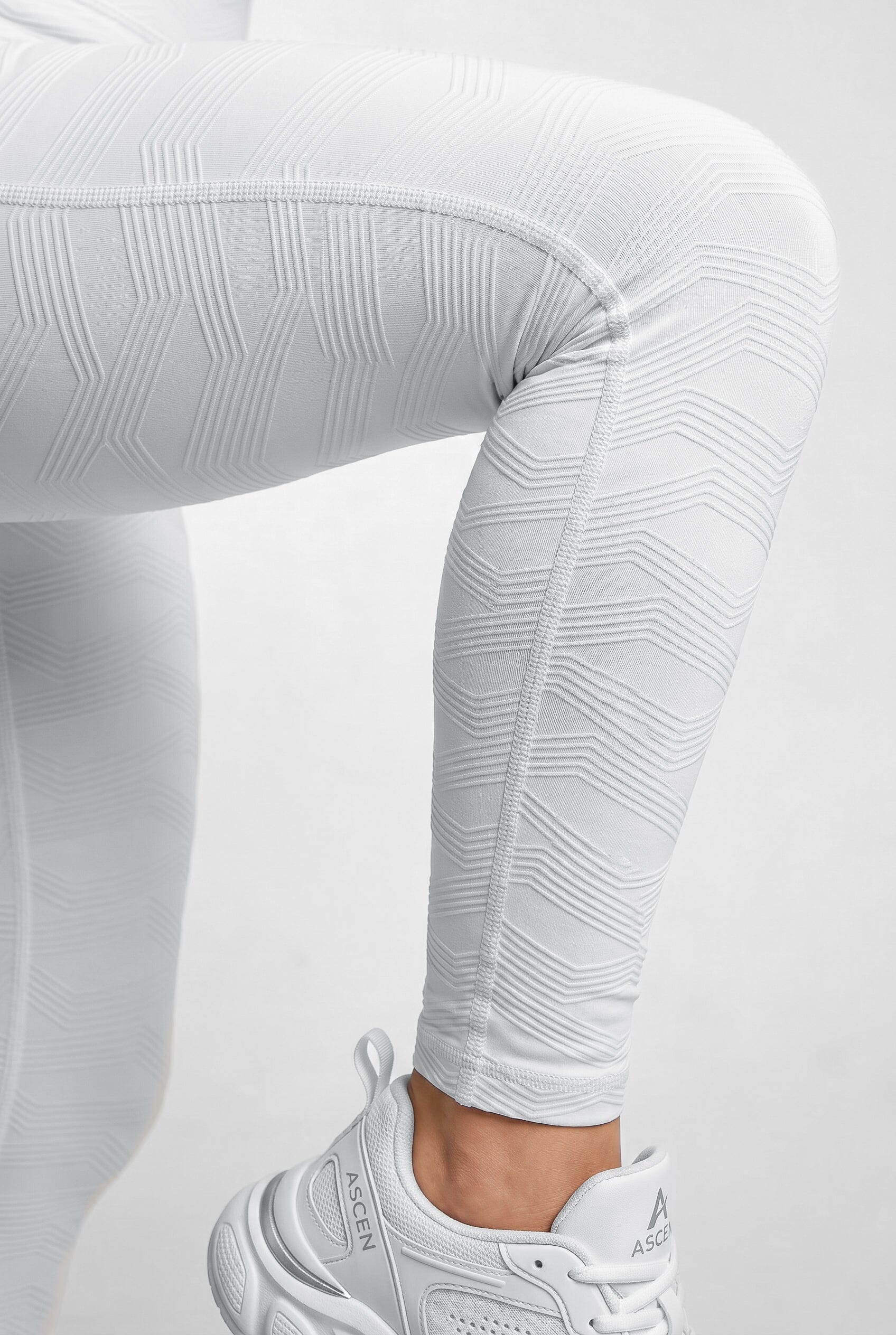 Perla Blanca - NUEVO | Leggin Texturizado Anti-Celulitis, Anti-Fluidos Con Cintura Alta & Horma Ideal Leggins RBJ Leggins 