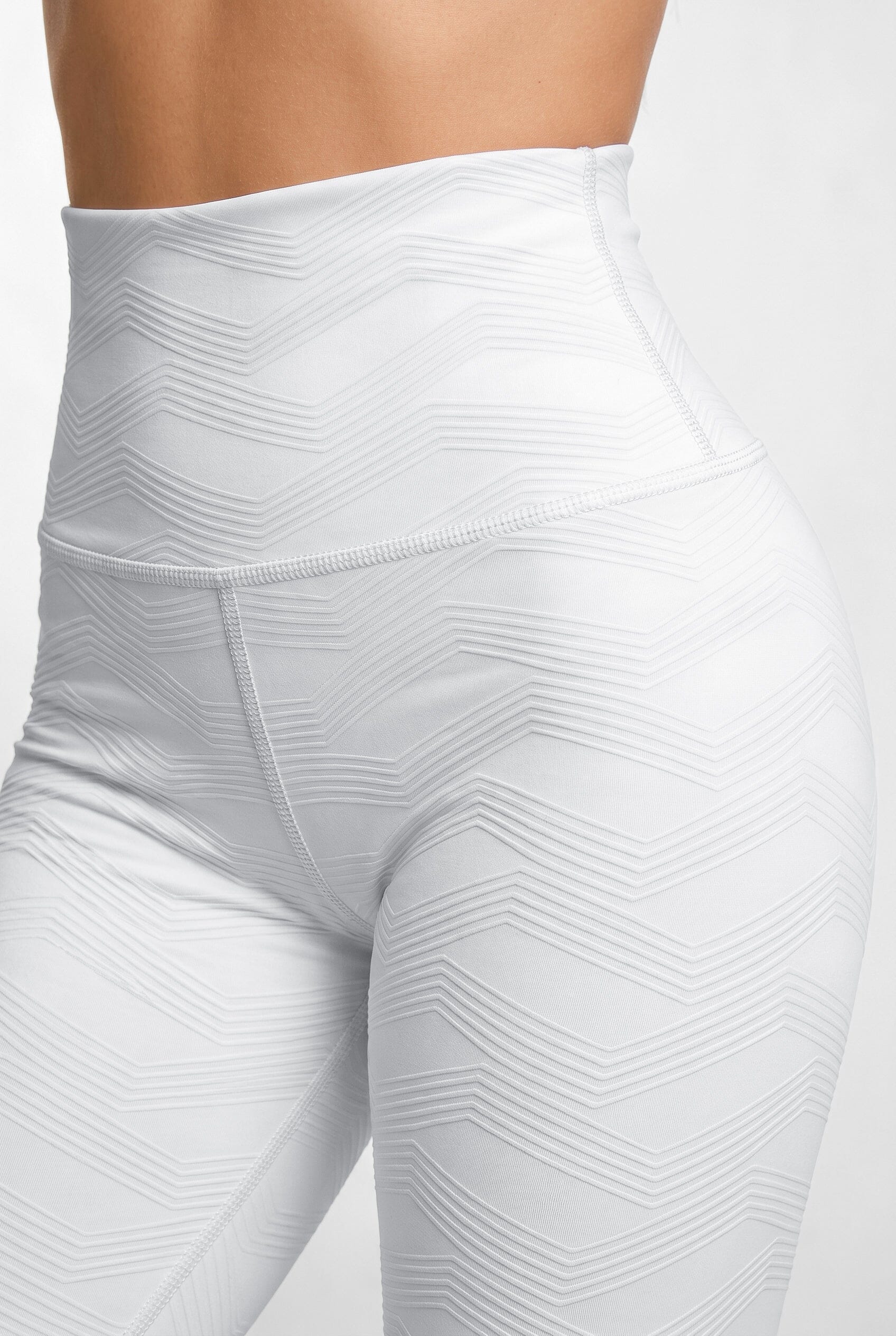 Perla Blanca - NUEVO | Leggin Texturizado Anti-Celulitis, Anti-Fluidos Con Cintura Alta & Horma Ideal Leggins RBJ Leggins 