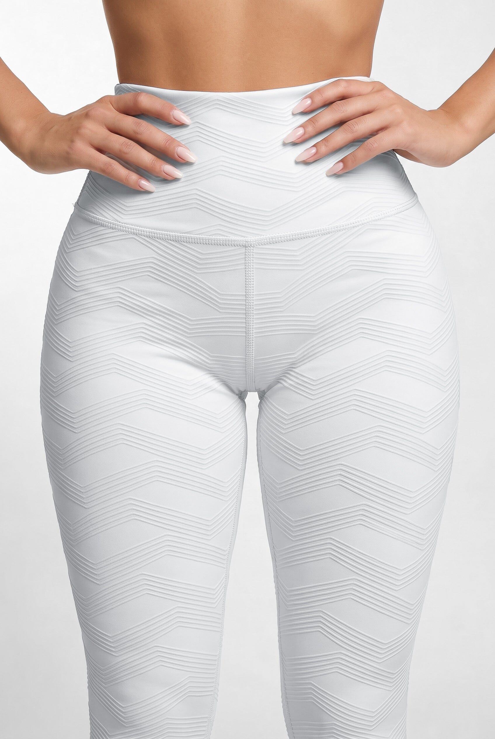 Perla Blanca - NUEVO | Leggin Texturizado Anti-Celulitis, Anti-Fluidos Con Cintura Alta & Horma Ideal Leggins RBJ Leggins 