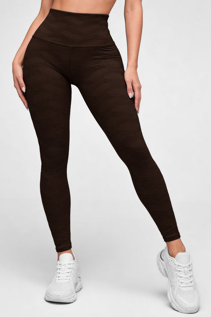 Perla Cafe - NUEVO | Leggin Texturizado Anti-Celulitis, Anti-Fluidos Con Cintura Alta & Horma Ideal Leggins RBJ Leggins 