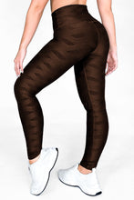 Cargar imagen en el visor de la galería, Perla Cafe - NUEVO | Leggin Texturizado Anti-Celulitis, Anti-Fluidos Con Cintura Alta &amp; Horma Ideal Leggins RBJ Leggins 
