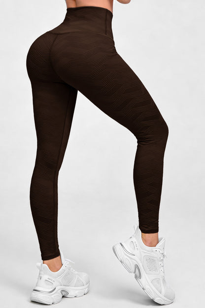 Perla Cafe - NUEVO | Leggin Texturizado Anti-Celulitis, Anti-Fluidos Con Cintura Alta & Horma Ideal Leggins RBJ Leggins 