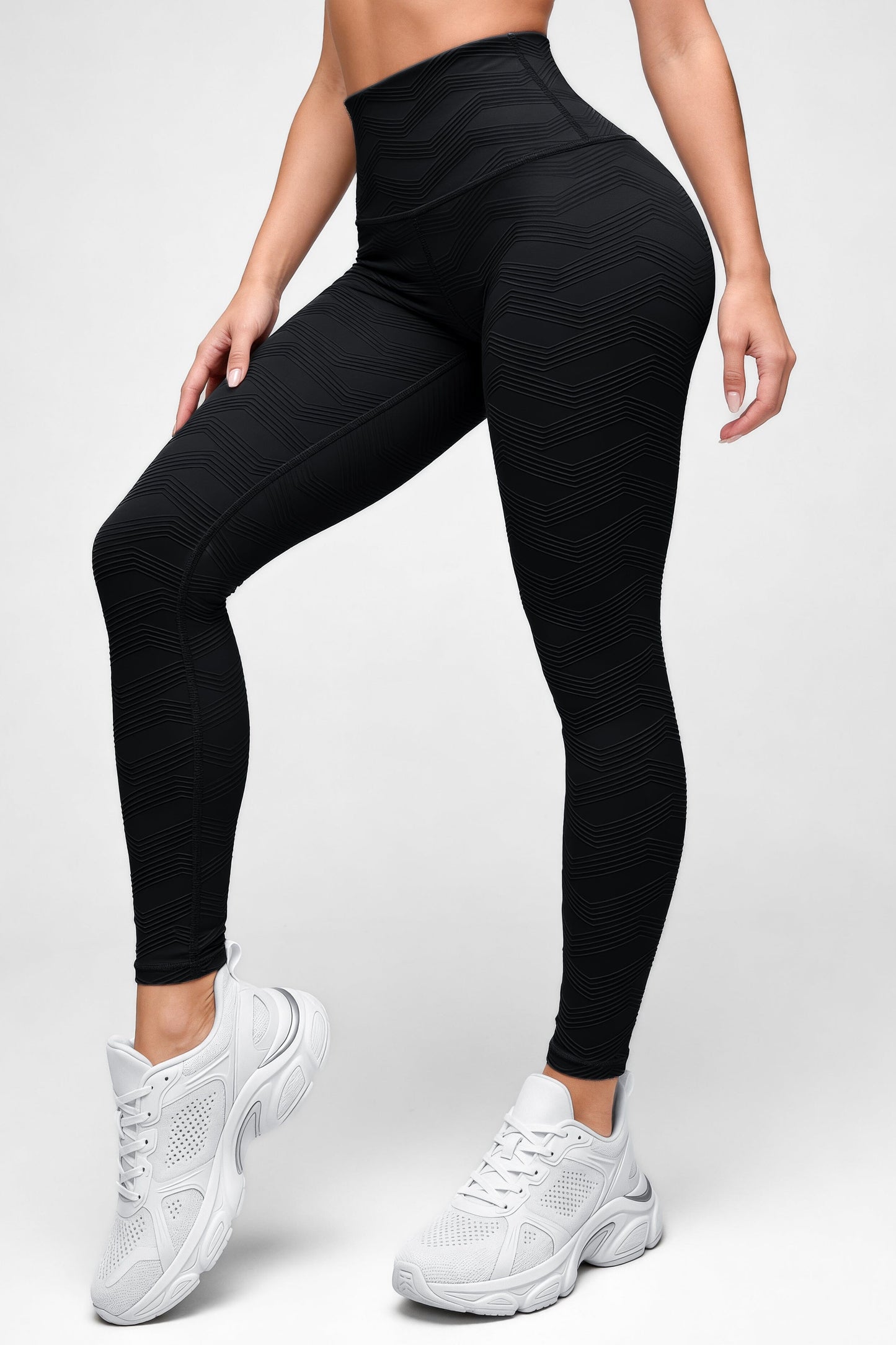 Perla Negra - NUEVO | Leggin Texturizado Anti-Celulitis, Anti-Fluidos Con Cintura Alta & Horma Ideal Leggins RBJ Leggins 