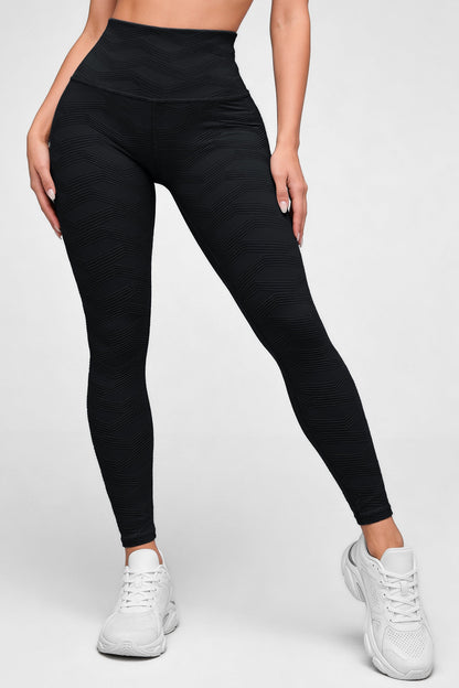 Perla Negra - NUEVO | Leggin Texturizado Anti-Celulitis, Anti-Fluidos Con Cintura Alta & Horma Ideal Leggins RBJ Leggins 