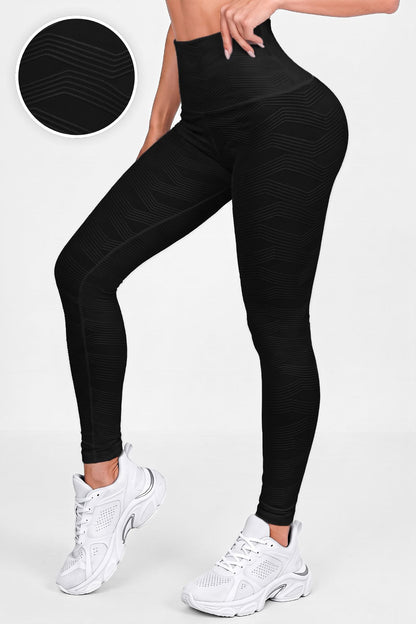 Perla Negra - NUEVO | Leggin Texturizado Anti-Celulitis, Anti-Fluidos Con Cintura Alta & Horma Ideal Leggins RBJ Leggins 