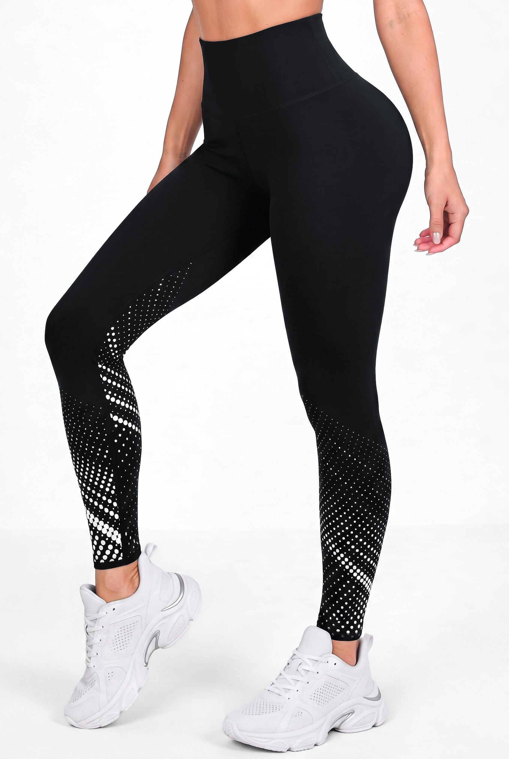 Royal Black | Leggin Anti-Celulitis, Anti-Fluidos Con Cintura Alta & Horma Ideal Leggins RBJ Leggins 
