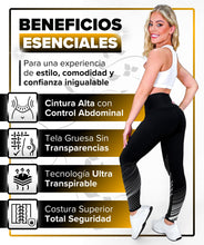 Cargar imagen en el visor de la galería, Royal Black | Leggin Anti-Celulitis, Anti-Fluidos Con Cintura Alta &amp; Horma Ideal Leggins RBJ Leggins 
