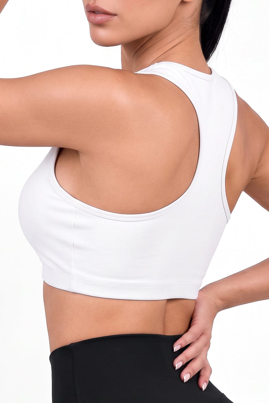 Top Grecia Blanco | Diseño Premium | Calidad y Confort Superior | Con Copas Removibles Leggins RBJ Leggins 