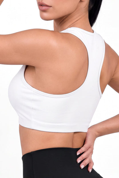 Top Grecia Blanco | Diseño Premium | Calidad y Confort Superior | Con Copas Removibles Leggins RBJ Leggins 