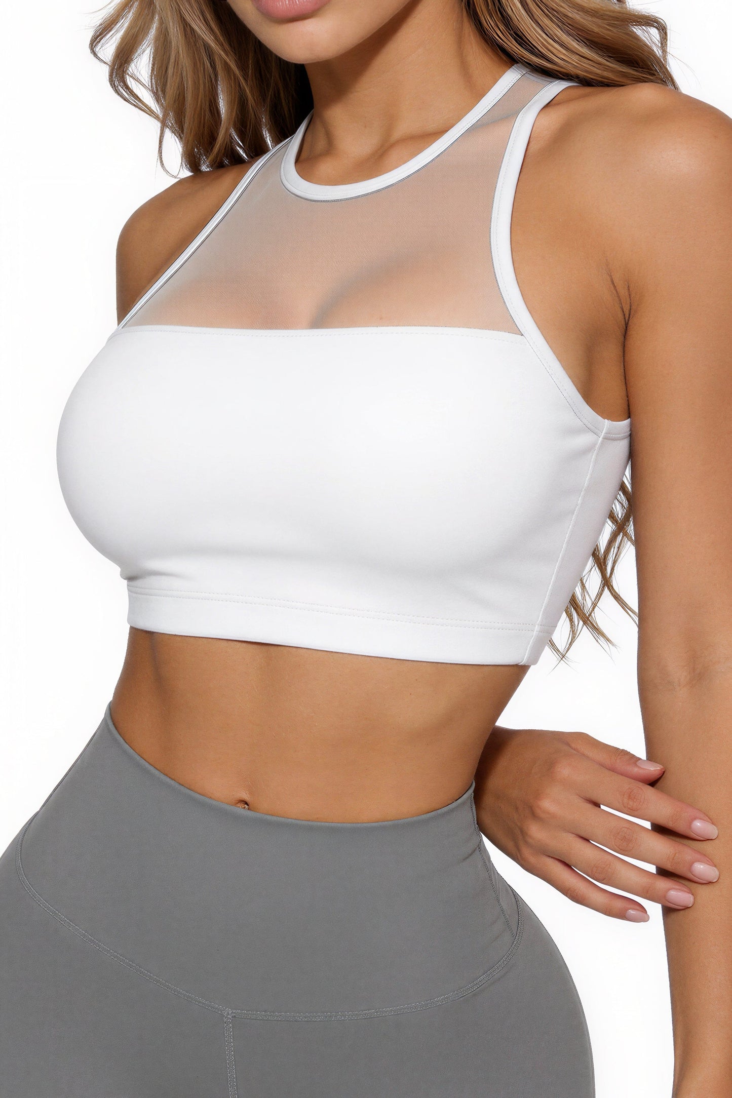 Top París Blanco | Diseño Premium | Calidad y Confort Superior | Con Copas Removibles Leggins RBJ Leggins 