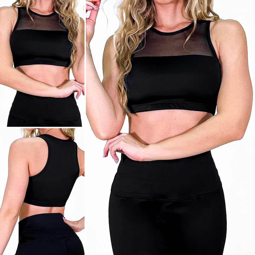 Top París Negro | Diseño Premium | Calidad y Confort Superior | Con Copas Removibles Leggins RBJ Leggins 