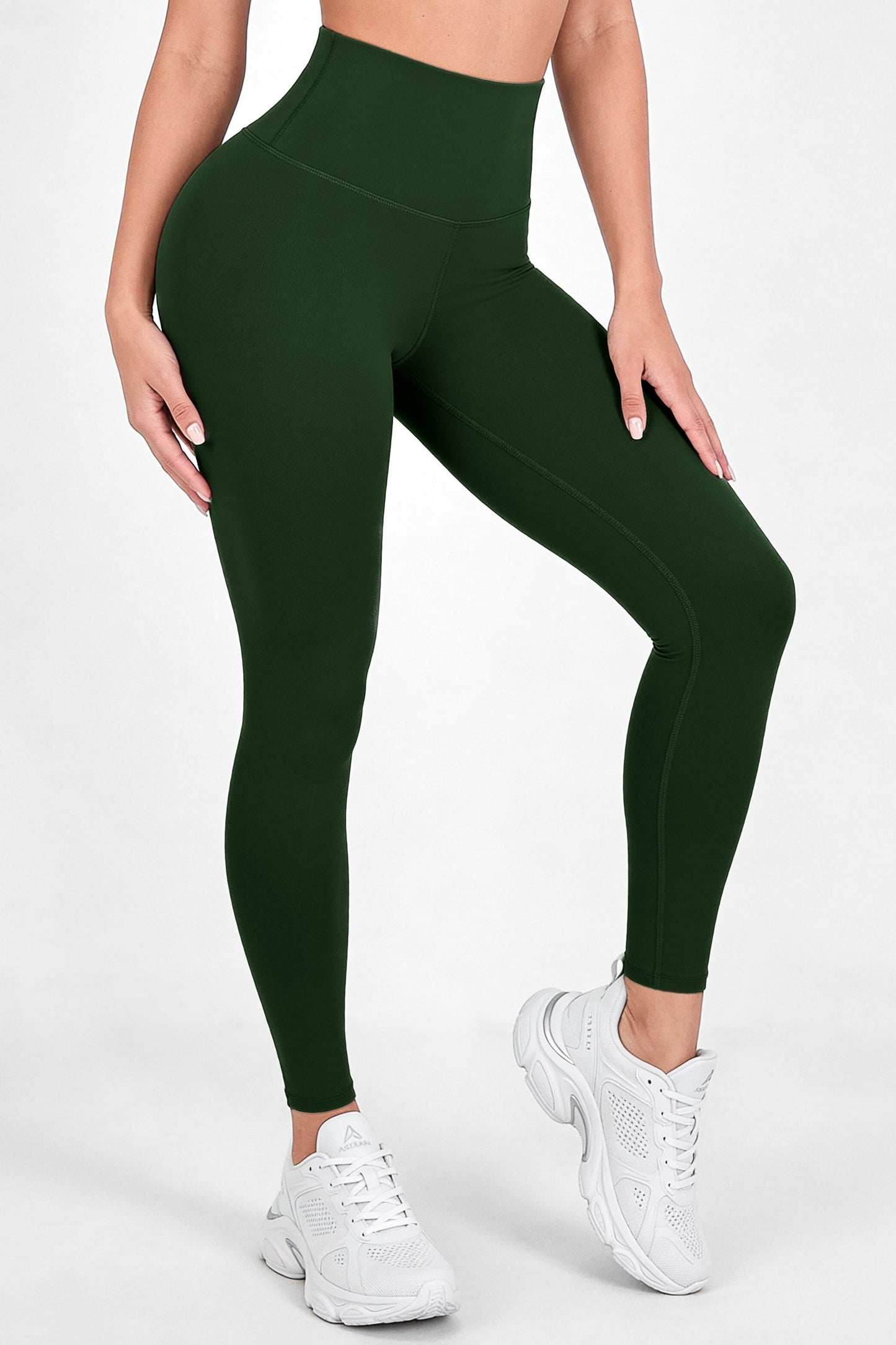 Verde Oscuro Mate | Leggin Anti-Celulitis, Anti-Fluidos Con Cintura Alta & Horma Ideal Leggins RBJ Leggins 