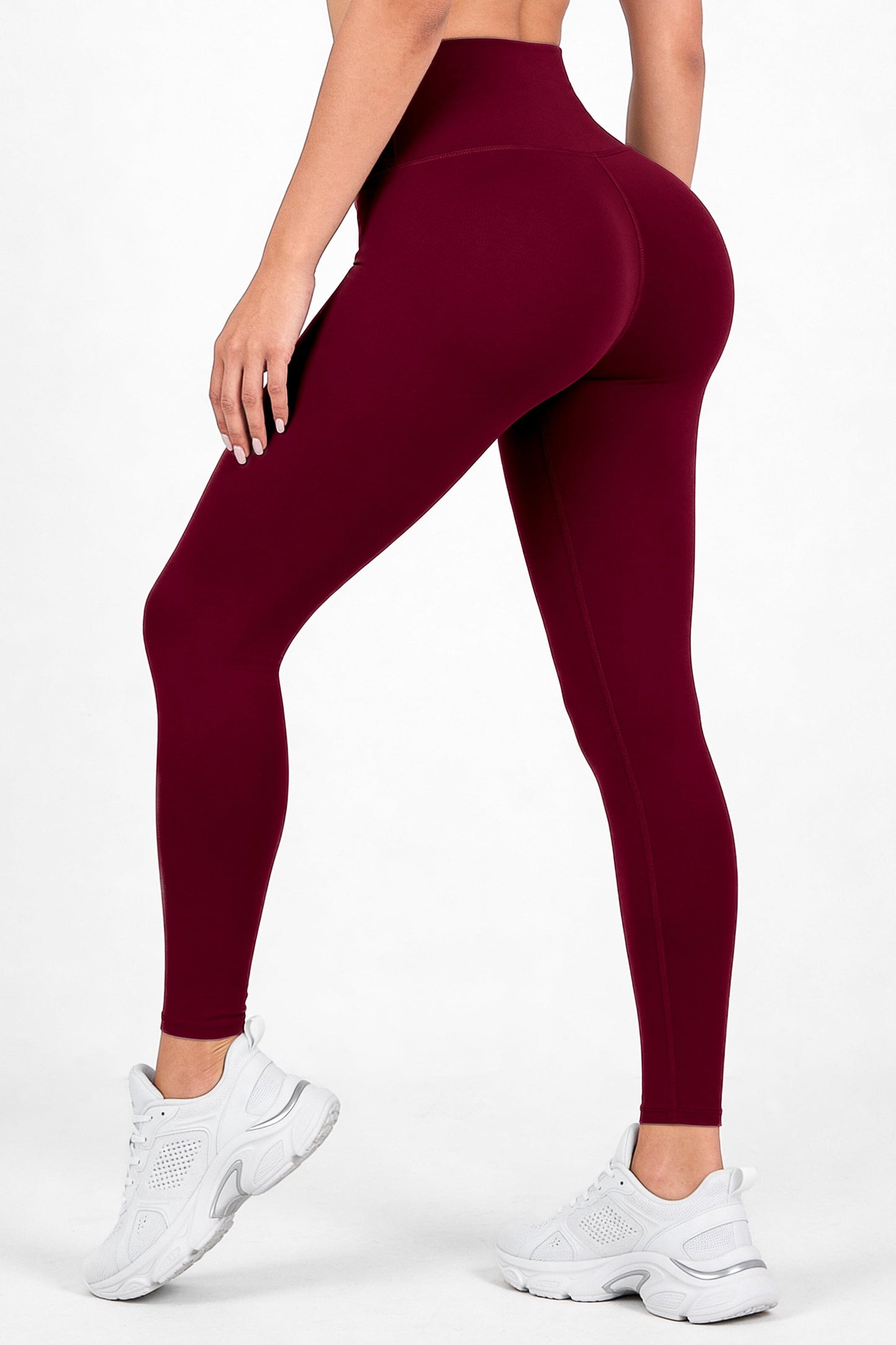Vino Oscuro Mate | Leggin Anti-Celulitis, Anti-Fluidos Con Cintura Alta & Horma Ideal Leggins RBJ Leggins 