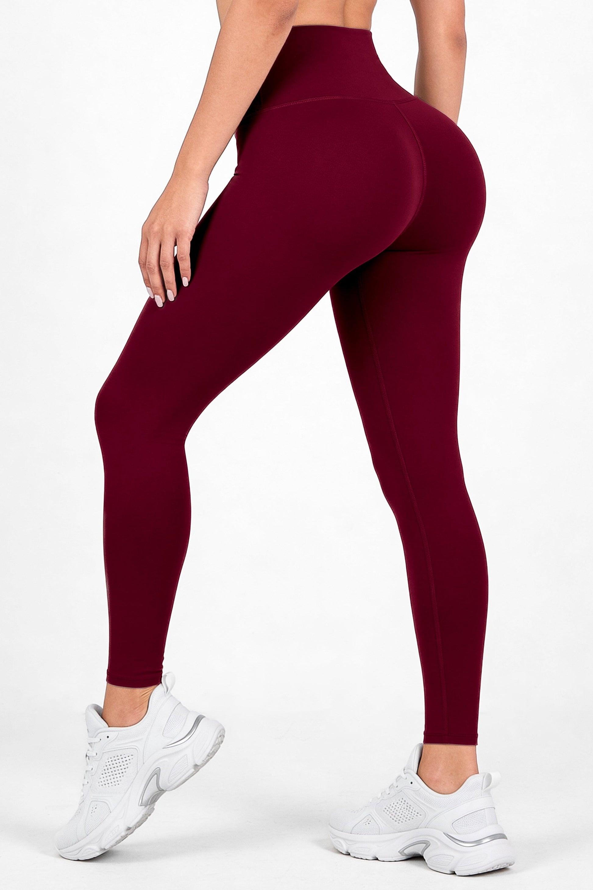 Vino Oscuro Mate | Leggin Anti-Celulitis, Anti-Fluidos Con Cintura Alta & Horma Ideal Leggins RBJ Leggins 