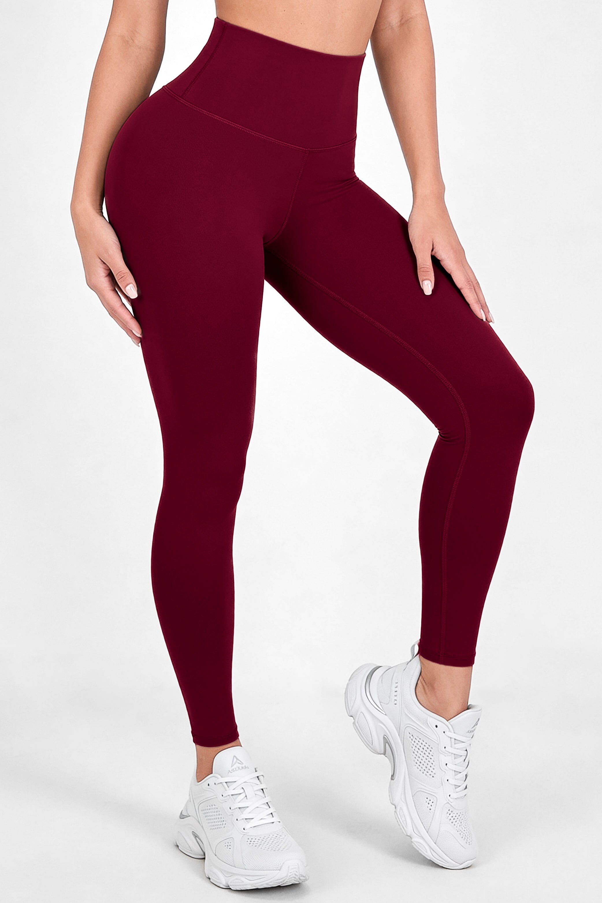 Vino Oscuro Mate | Leggin Anti-Celulitis, Anti-Fluidos Con Cintura Alta & Horma Ideal Leggins RBJ Leggins 