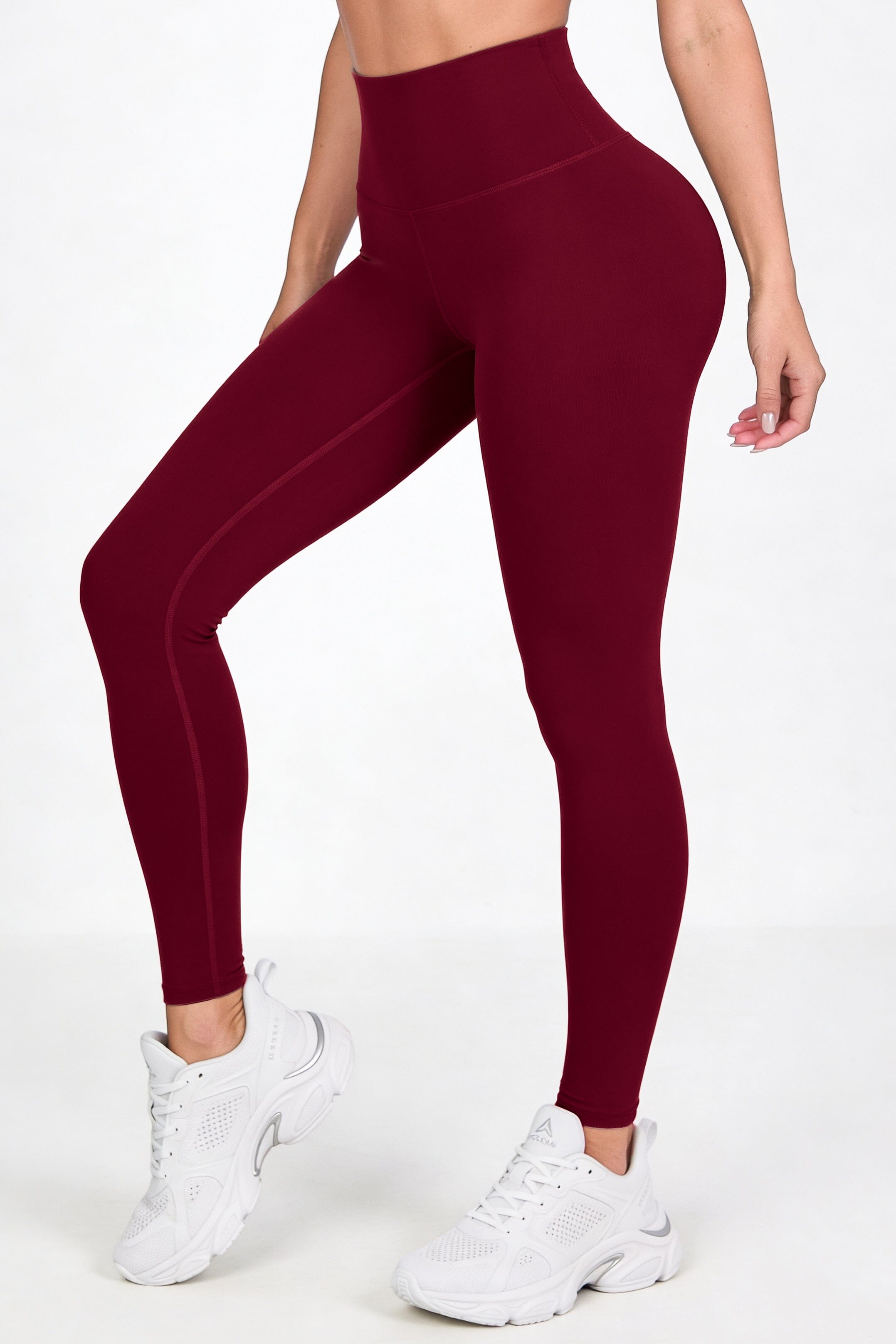 Vino Oscuro Mate | Leggin Anti-Celulitis, Anti-Fluidos Con Cintura Alta & Horma Ideal Leggins RBJ Leggins 