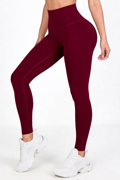 Vino Oscuro Mate | Leggin Anti-Celulitis, Anti-Fluidos Con Cintura Alta & Horma Ideal Leggins RBJ Leggins 